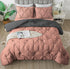 The White Moss Rosalie Reversible Pinch Pleat comforter with 2 pillow covers